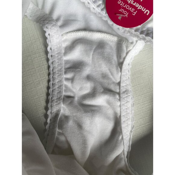 Vanity Fair Womens White Satin Brief Panties Size 7 - Picture 4 of 8
